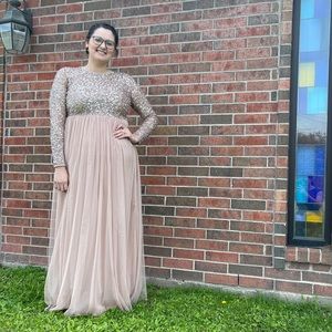 ASOS sequin maya bridesmaid dress